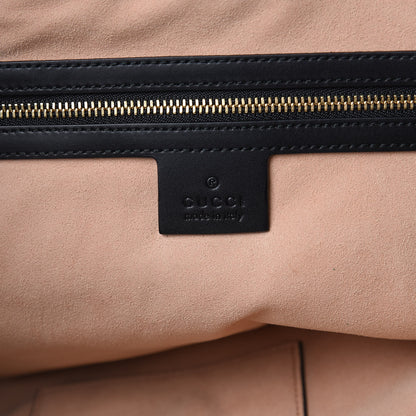 Gucci Soft GG Supreme Monogram Bees Medium Crossbody Tote Beige Oro Black 7 of 11