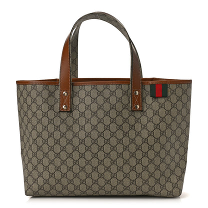 Gucci GG Plus Monogram Medium Signature Web Loop Tote Light Brown 1 of 9