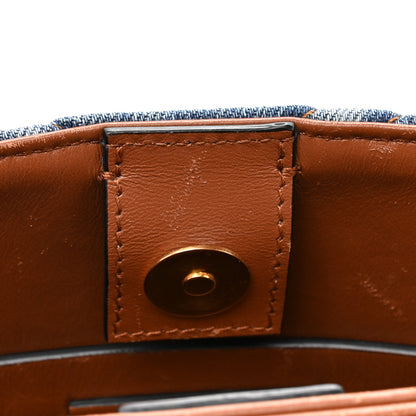 Valentino Garavani Denim Small Roman Stud The Handle Bag Light Denim Selleria 11 of 12