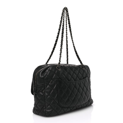 Chanel Caviar Quilted Travel Flap Tote Black 3 of 10