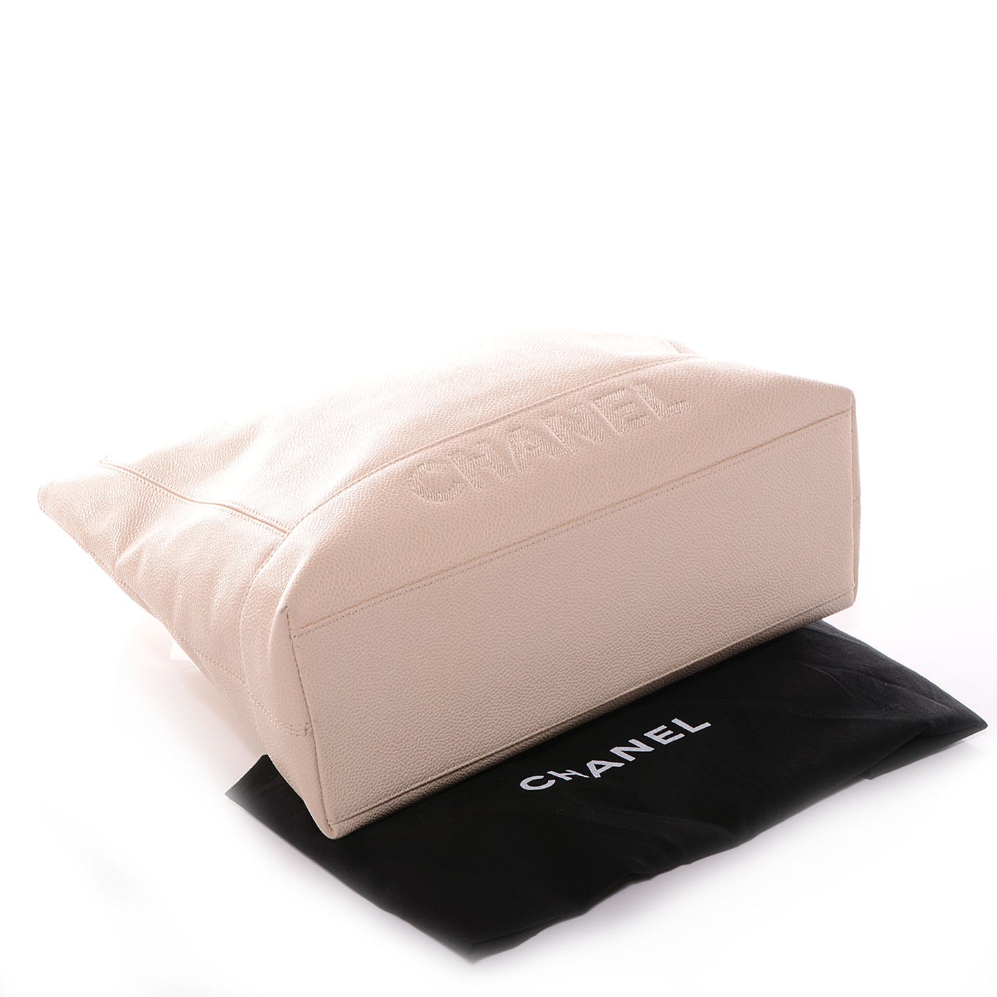 Caviar Shoulder Bag Light Beige