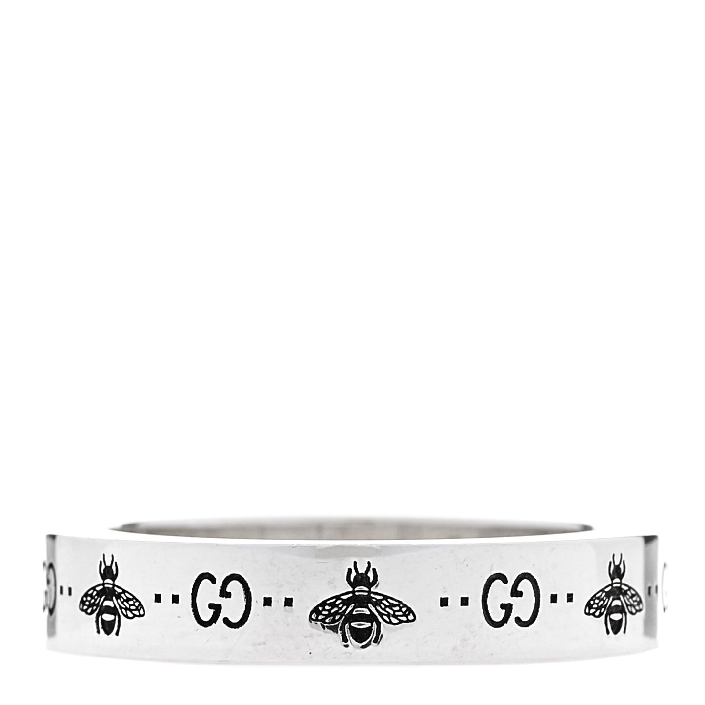 Sterling Silver Narrow Bee Ring 54 6.75