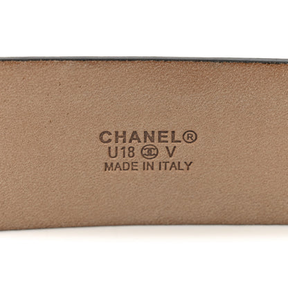 Chanel Calfskin Belt 95 38 Black 5 of 7