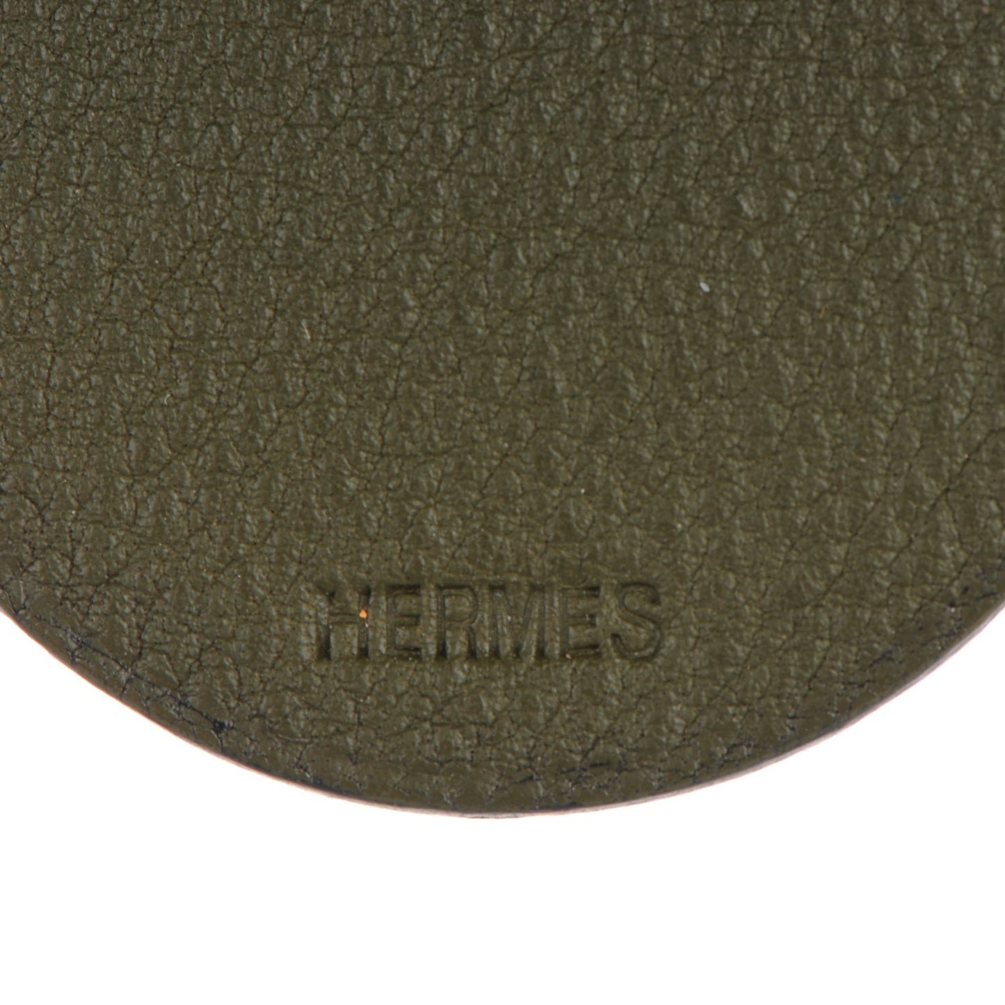 Togo Crocodile Bag Charm Vert Olive