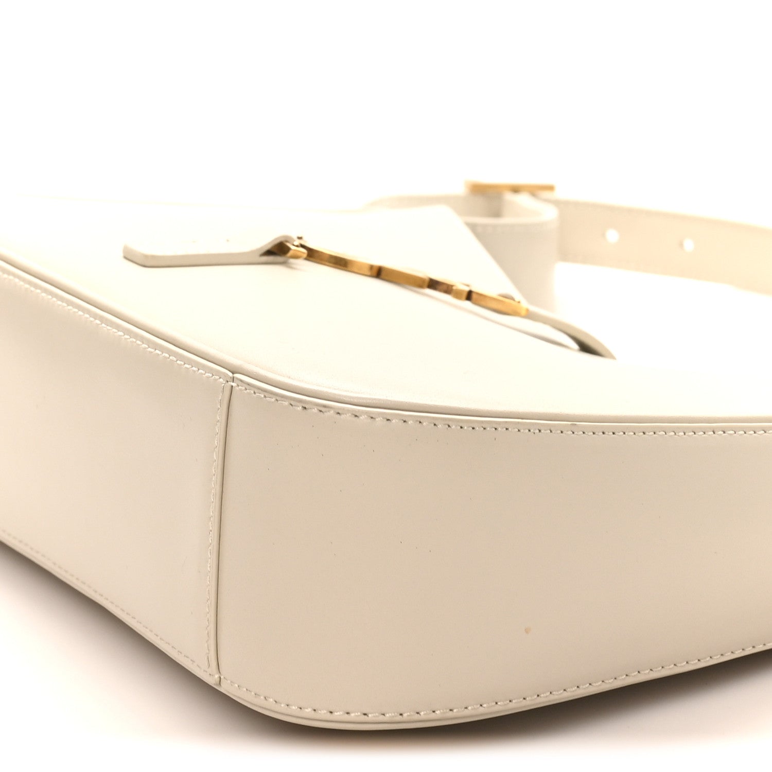 Saint Laurent Smooth Calfskin Le 5 A 7 Hobo Crema Soft 10 of 10
