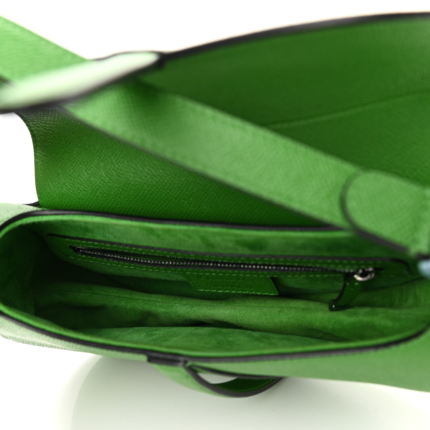 Christian Dior Grained Calfskin Saddle Bag Green 4 of 11