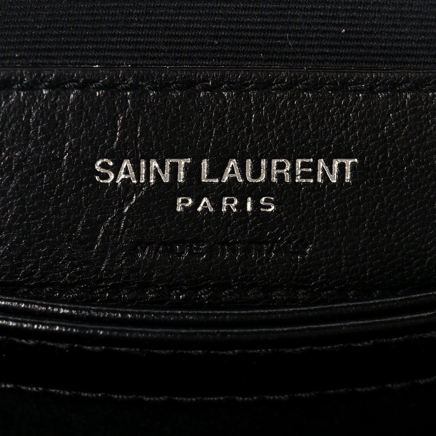 Saint Laurent Calfskin Y Quilted Monogram Toy Loulou Crossbody Bag Black 7 of 11