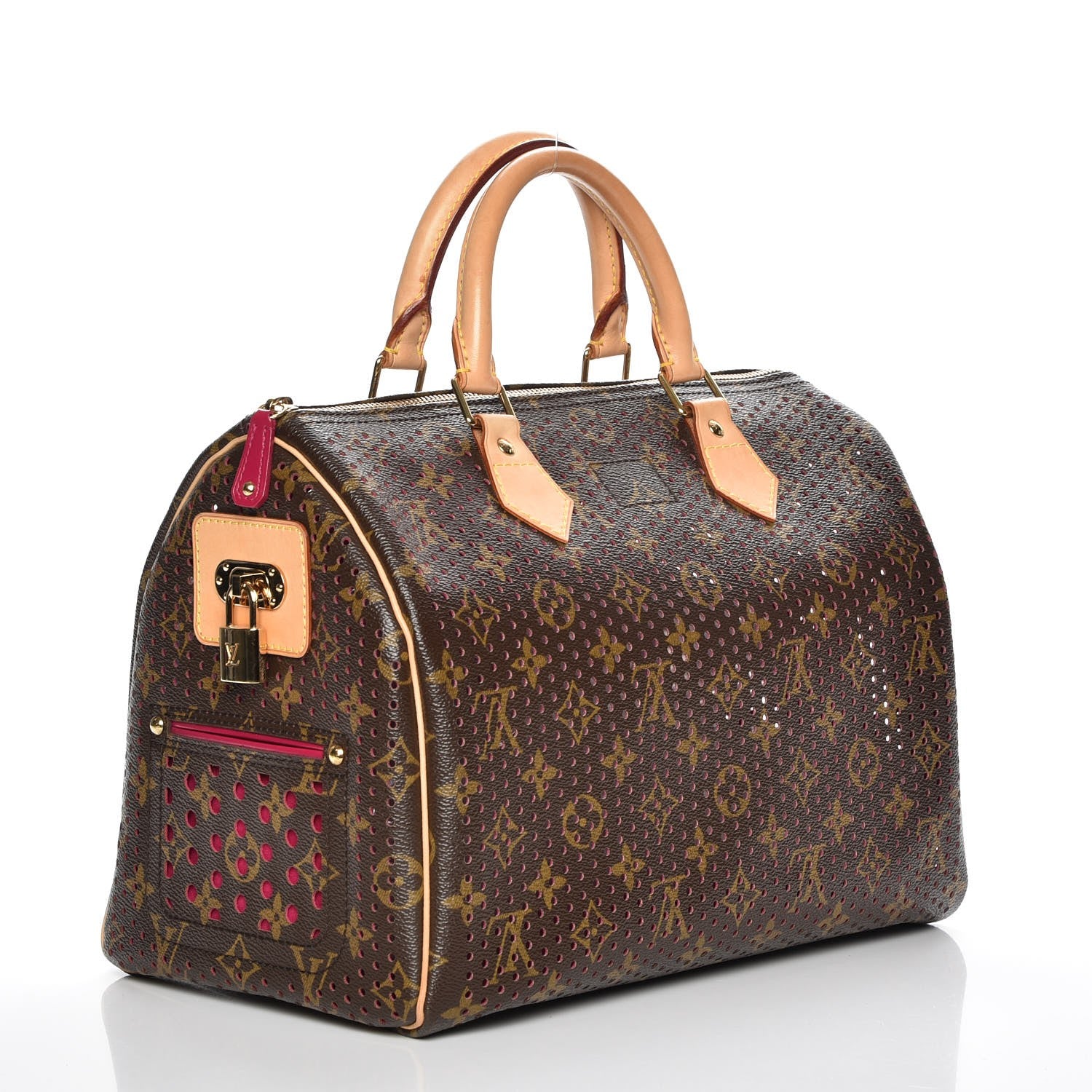 Louis Vuitton Monogram Perforated Speedy 30 Fuchsia 3 of 6