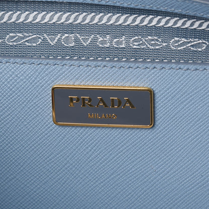 Prada Saffiano Lux Petite Bowler Blue 7 of 9