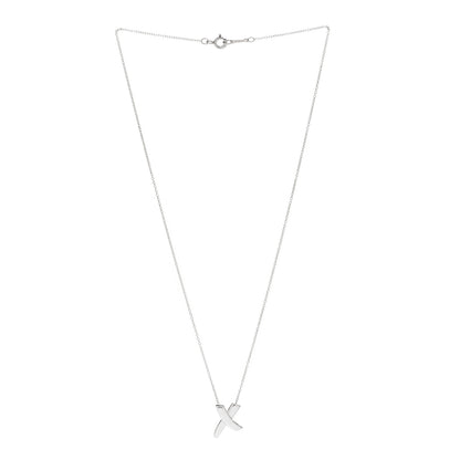 Tiffany Sterling Silver Paloma Picasso Graffiti X Pendant Necklace 3 of 6