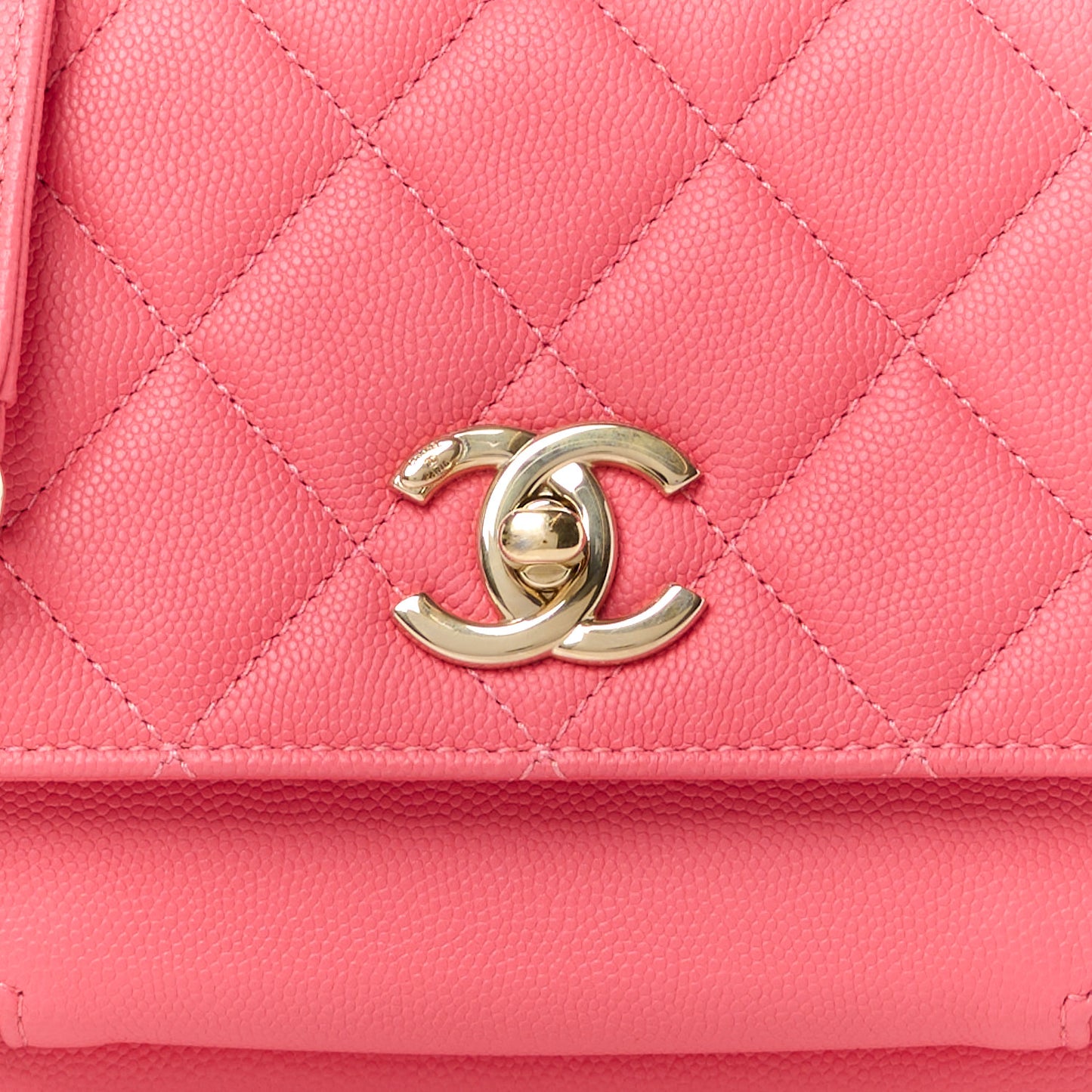 Caviar Quilted Small Business Affinity Flap Pink