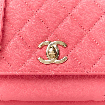 Chanel Caviar Quilted Small Business Affinity Flap Pink 10 of 13