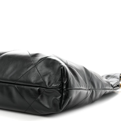 Chanel Shiny Calfskin Quilted Chanel 22 Black 11 of 12