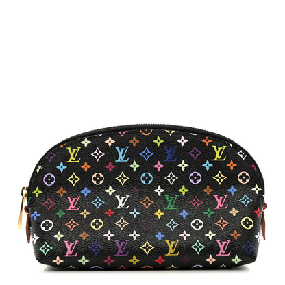 Louis Vuitton Monogram Multicolor Cosmetic Pouch Black Grenade 1 of 6