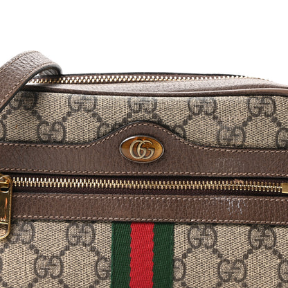 Gucci GG Supreme Monogram Web Mini Ophidia Shoulder Bag Brown 8 of 10