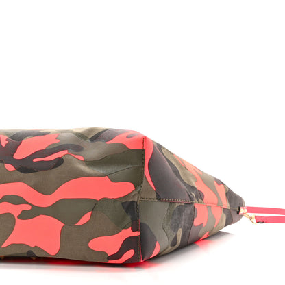 Valentino Garavani Canvas Camouflage Rockstud Reversible Tote Pink 14 of 16