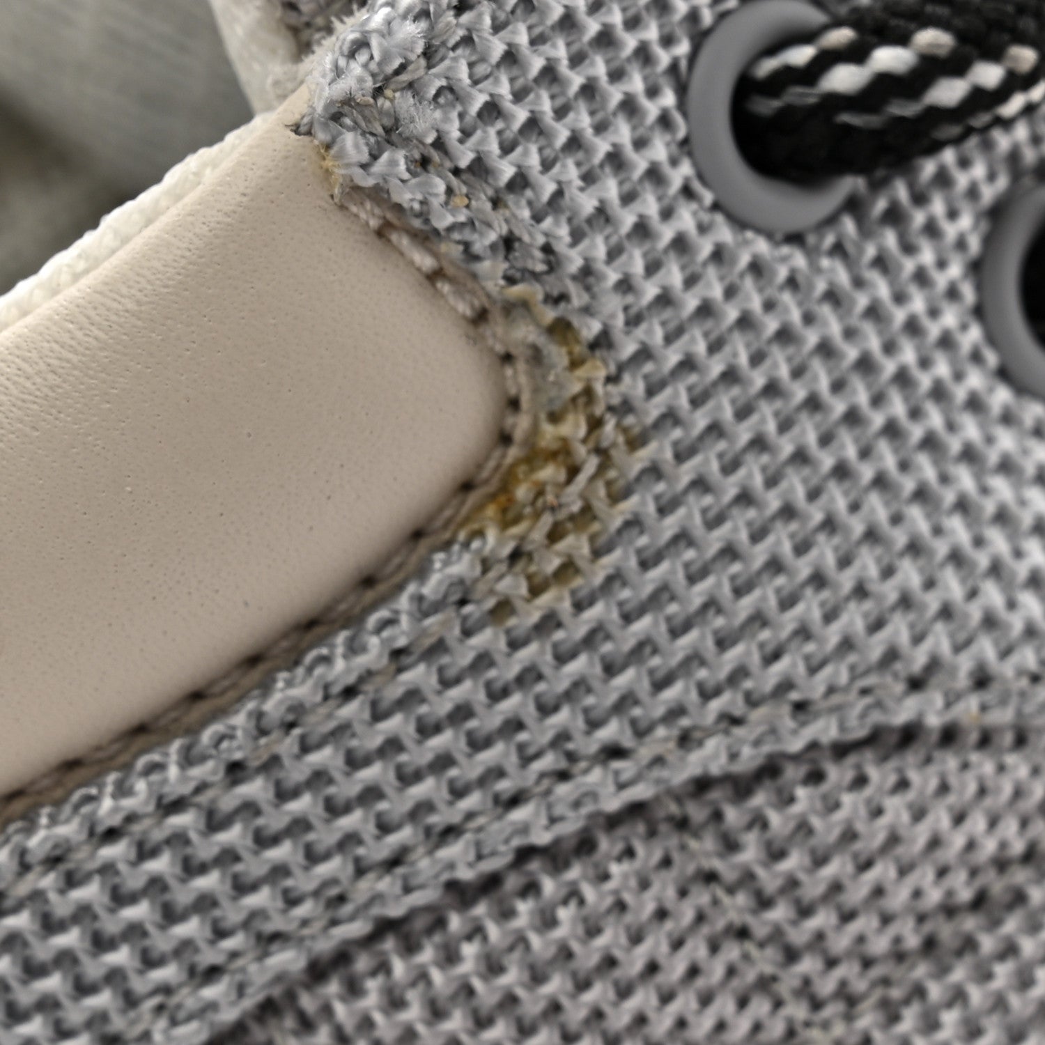 Chanel Nylon Calfskin Suede Womens CC Sneakers 36 Grey White 9 of 10