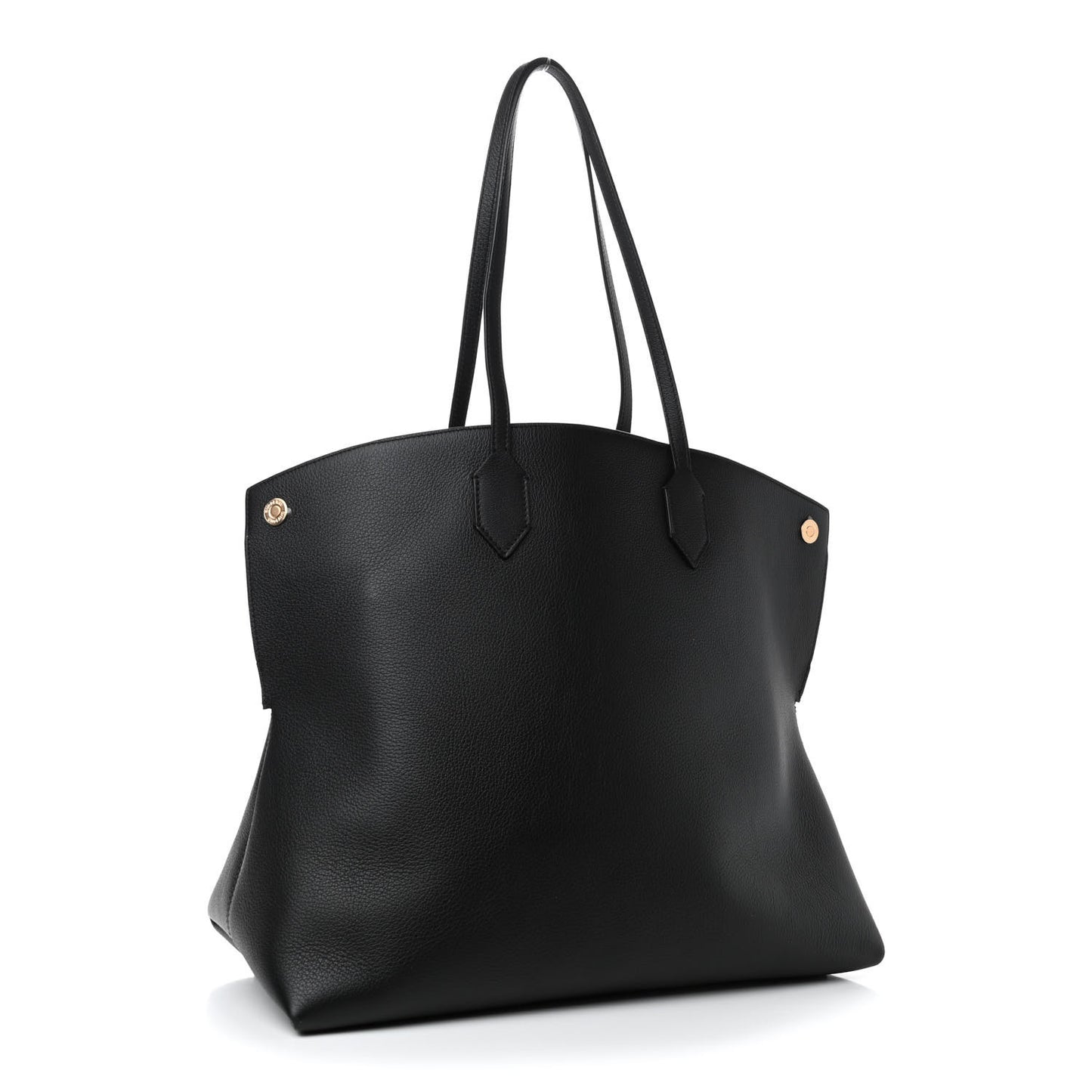 Calfskin Large Society Tote Black