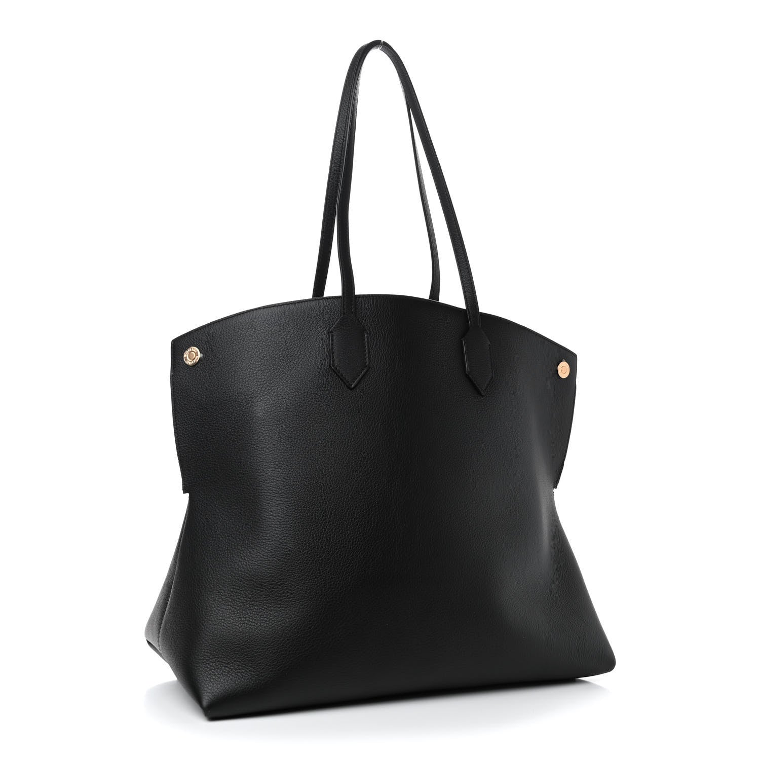 Burberry Calfskin Large Society Tote Black 2 of 5
