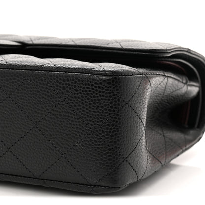 Chanel Caviar Quilted Medium Double Flap Black 10 of 11