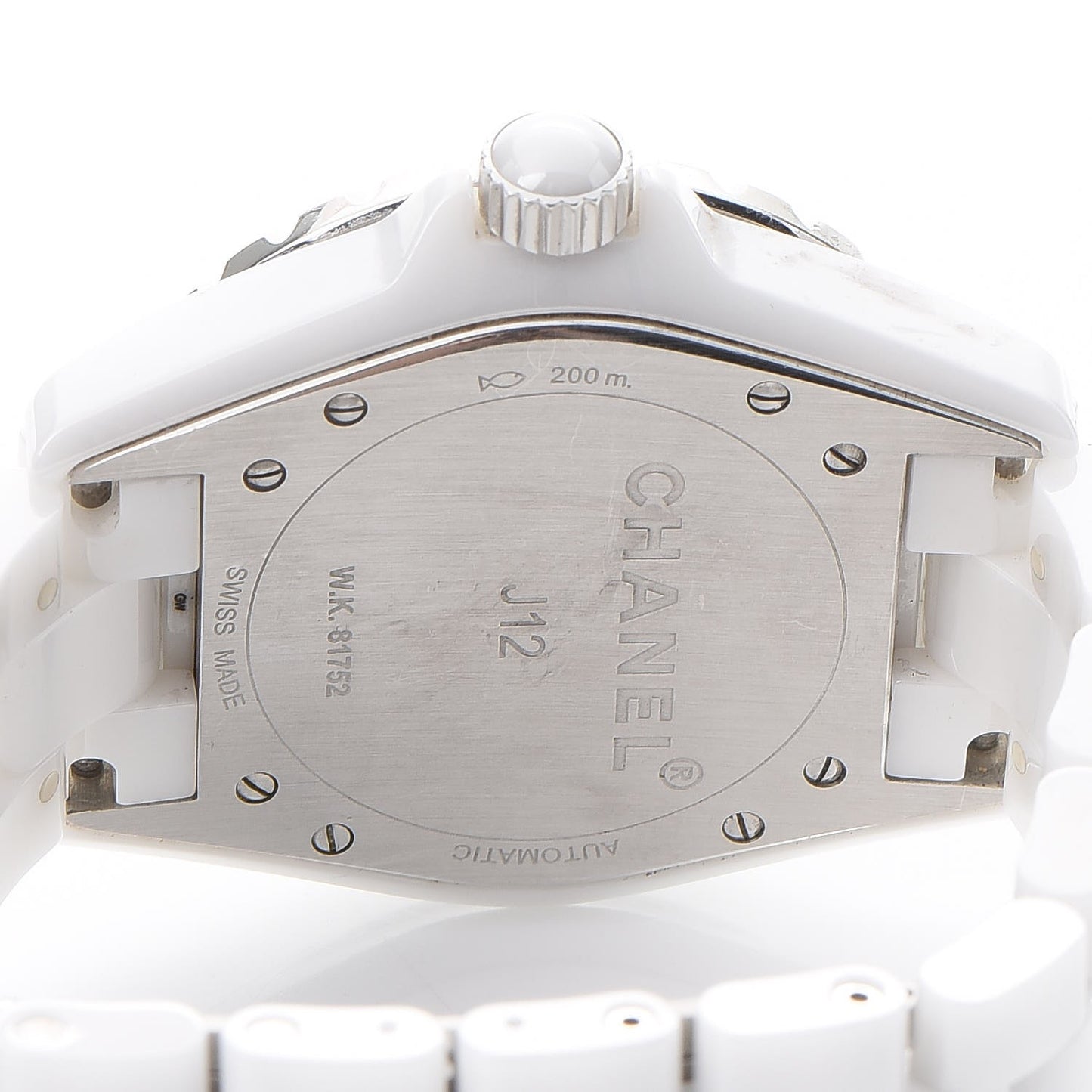 Stainless Steel Ceramic 38mm J12 Automatic Watch White