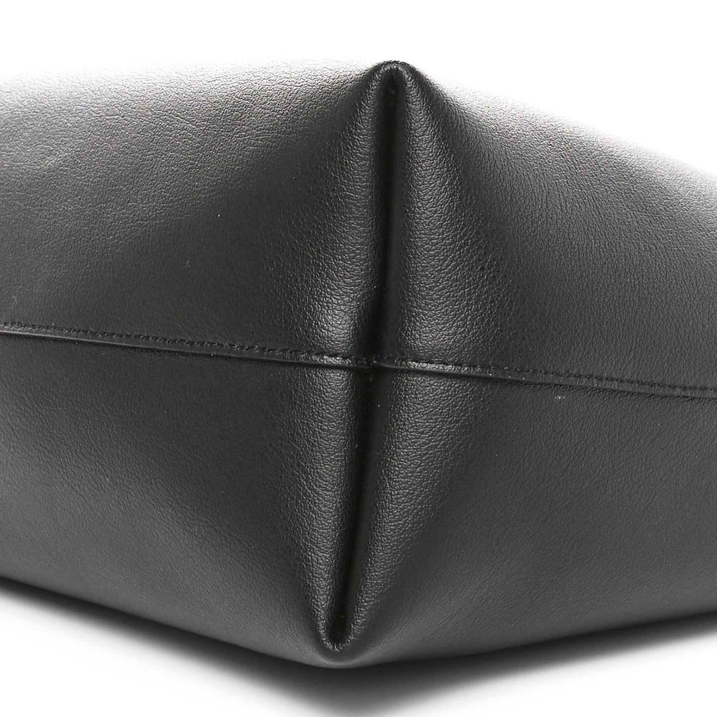 Calfskin Large Shopping Tote Black