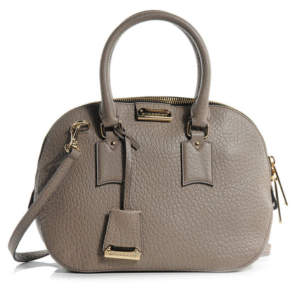 Burberry Grained Leather Small Orchard Bowling Bag Pale Taupe 1 of 10