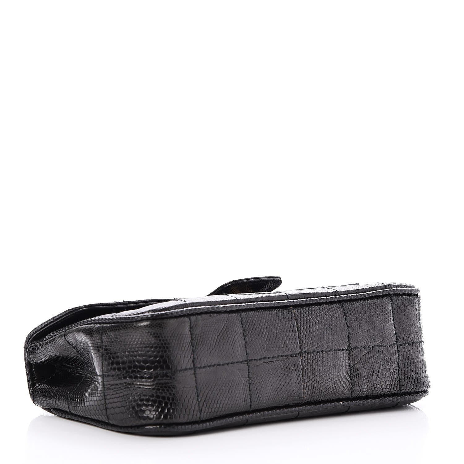 Chanel Lizard Square Quilted Extra Mini Flap Black 4 of 8