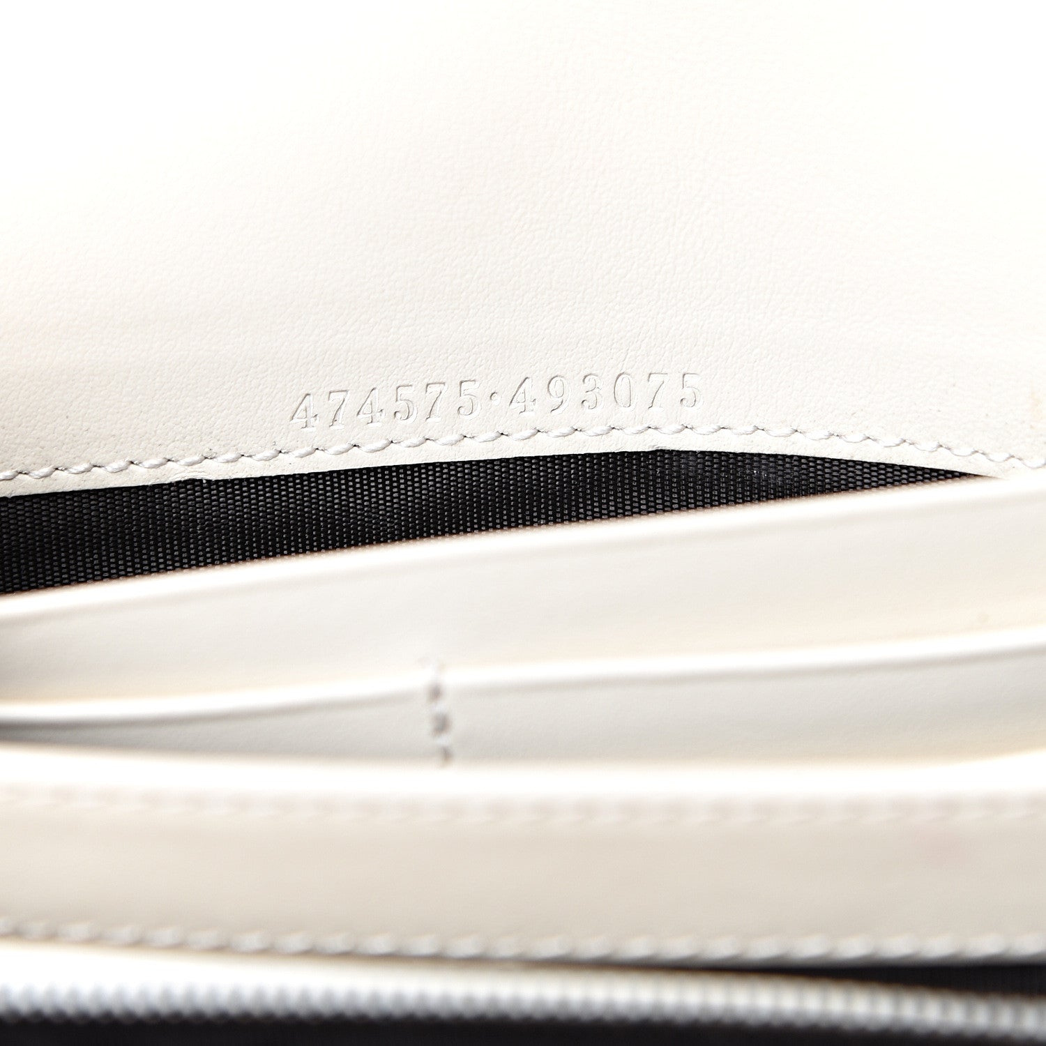 Gucci Calfskin Matelasse GG Marmont Chain Wallet Mystic White 6 of 11