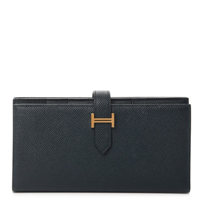 Hermes Epsom Bearn Gusset Wallet Vert Cypress 1 of 9