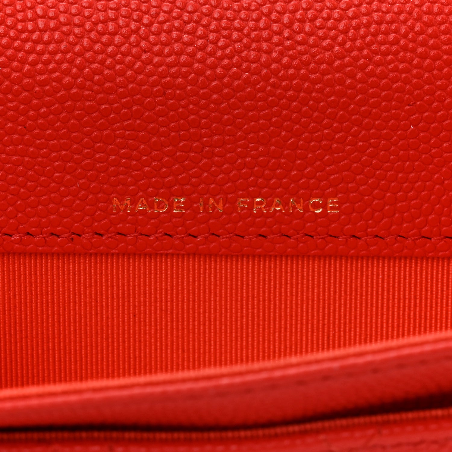 Chanel Caviar Quilted Flap Card Holder Wallet Red 7 of 9