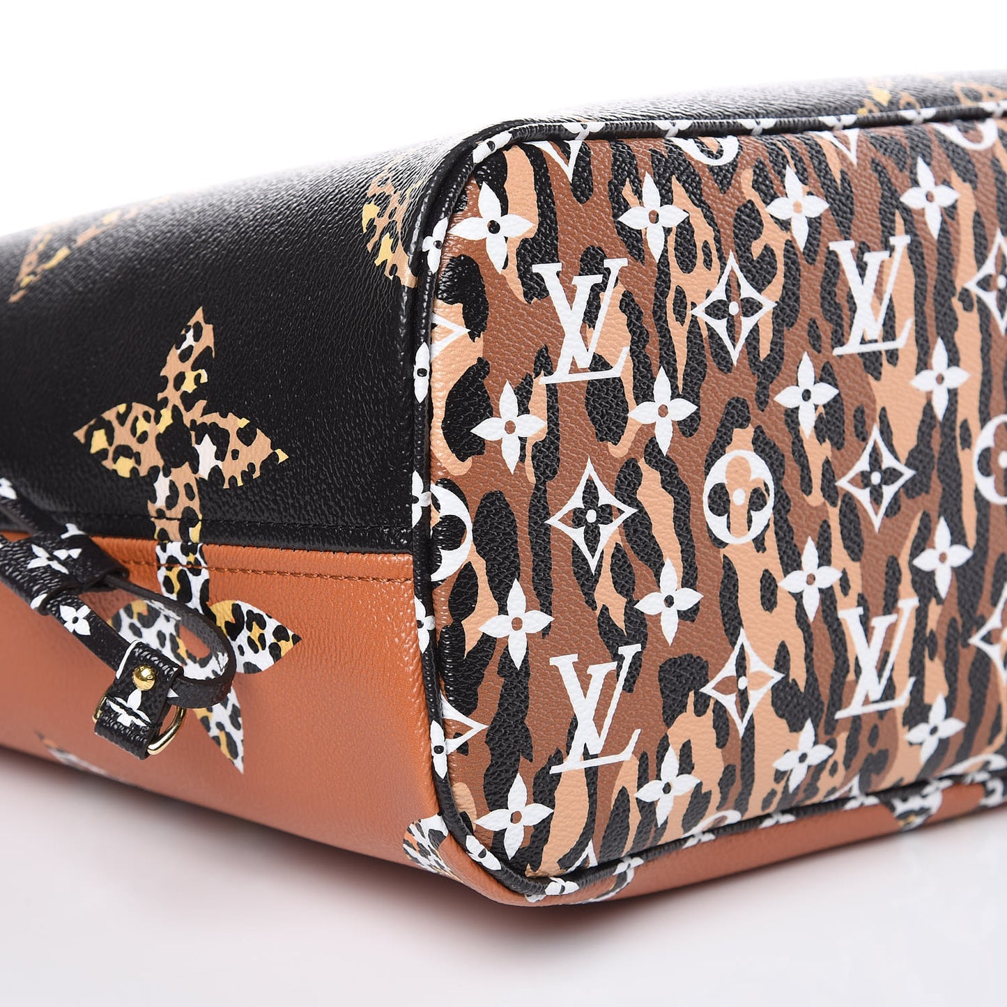 Monogram Giant Jungle Neverfull MM Black