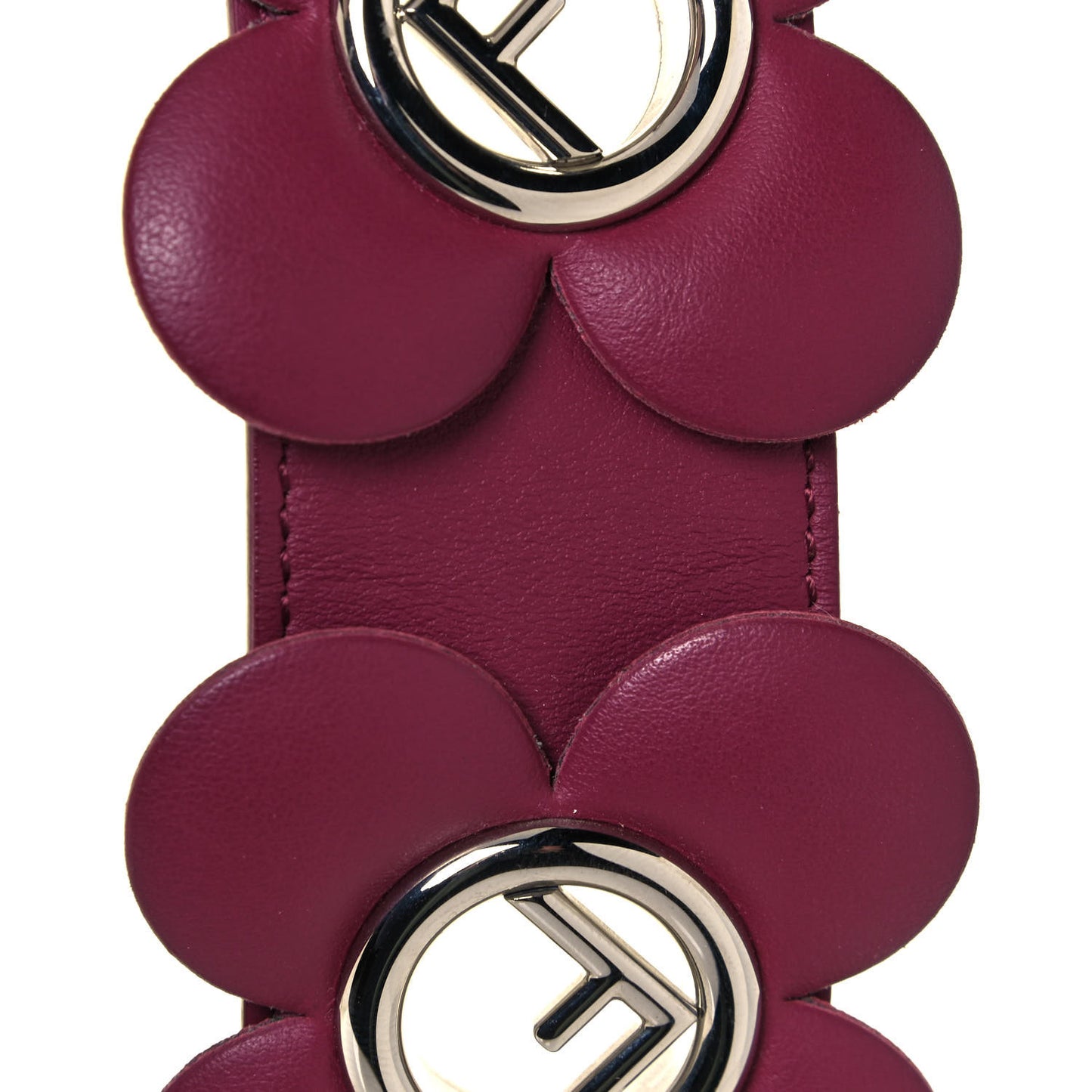 Vitello Century Opaco F is Fendi Floral Mini Strap You Black Cherry