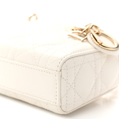 Christian Dior Lambskin Cannage Micro Lady D-Joy Latte 9 of 9