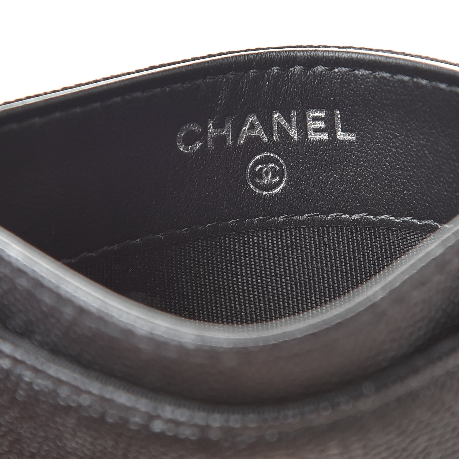 Chanel Caviar CC Card Holder Black 6 of 9