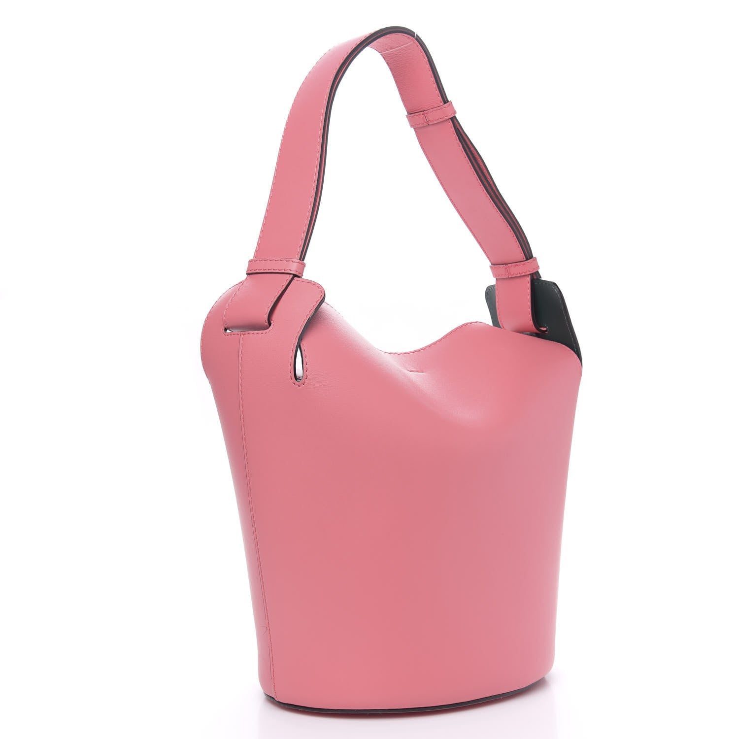 Burberry Supple Calfskin Medium Bucket Coral Pink 3 of 10
