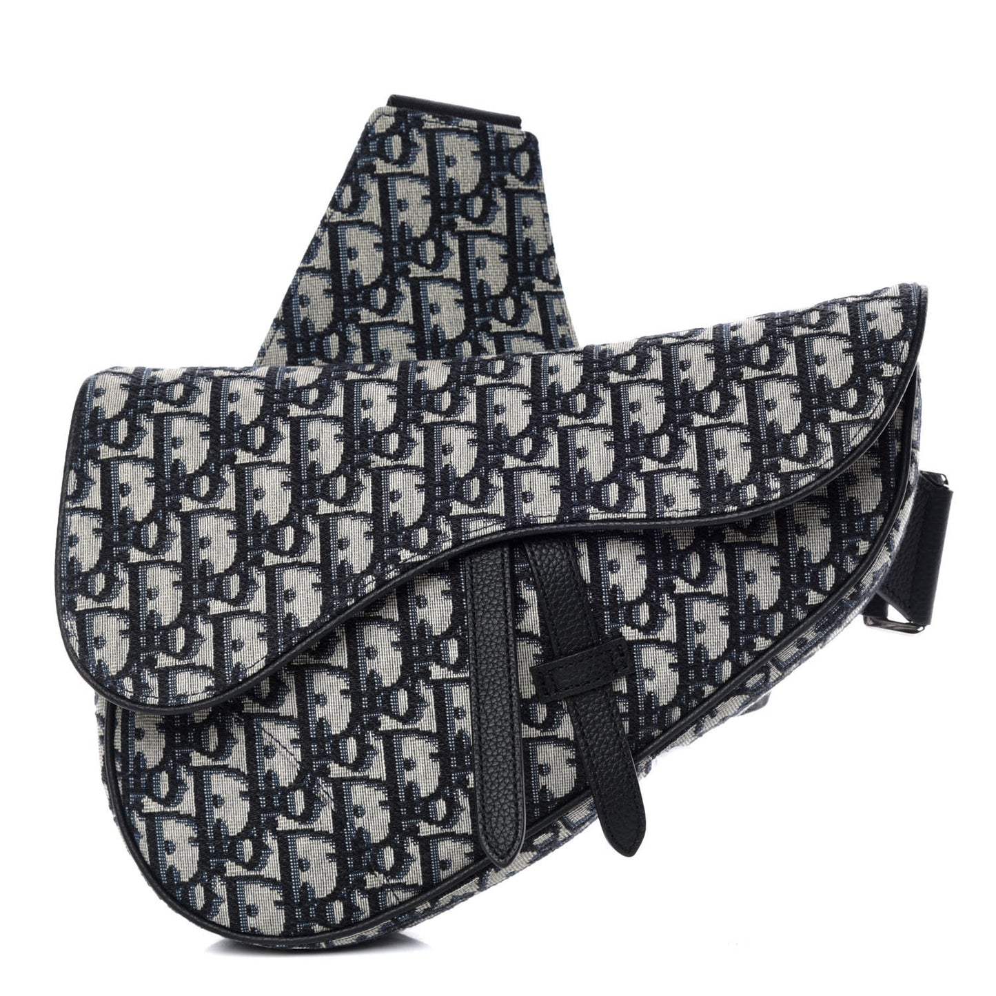 Oblique Saddle Bag Blue