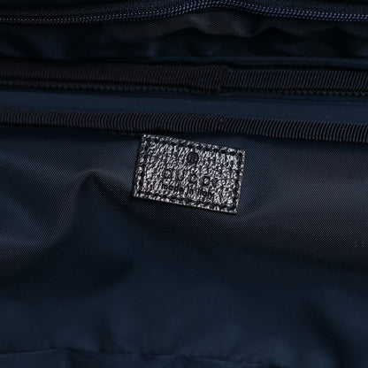 Gucci GG Supreme Monogram Textured Dollar Calfskin Web Small Savoy Cabin Trolley Beige Blue 5 of 9