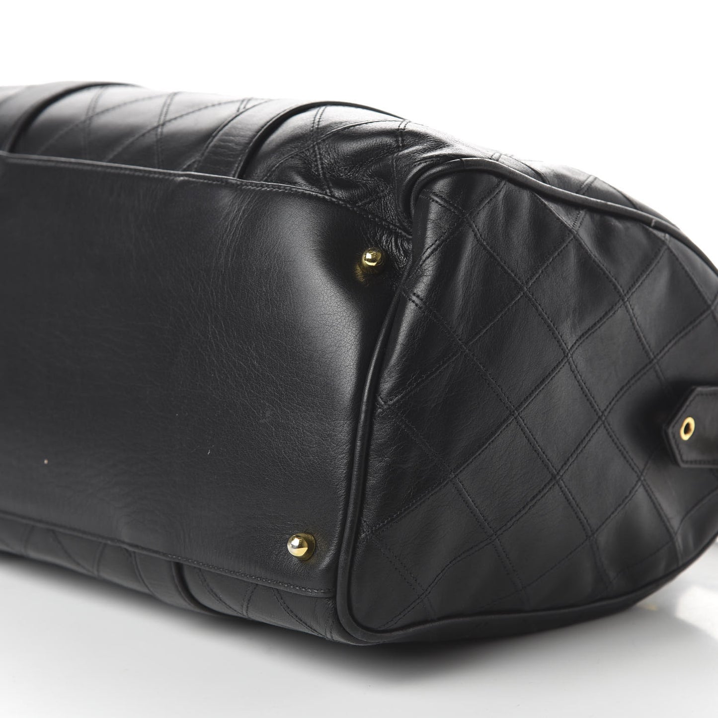 Calfskin Stitched CC Boston Black