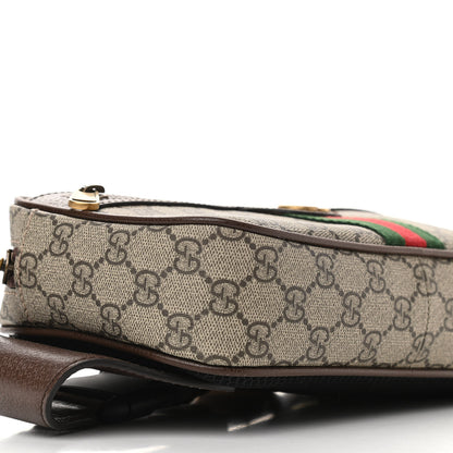Gucci Soft GG Supreme Monogram Medium Ophidia Belt Bag Dark Brown 9 of 10