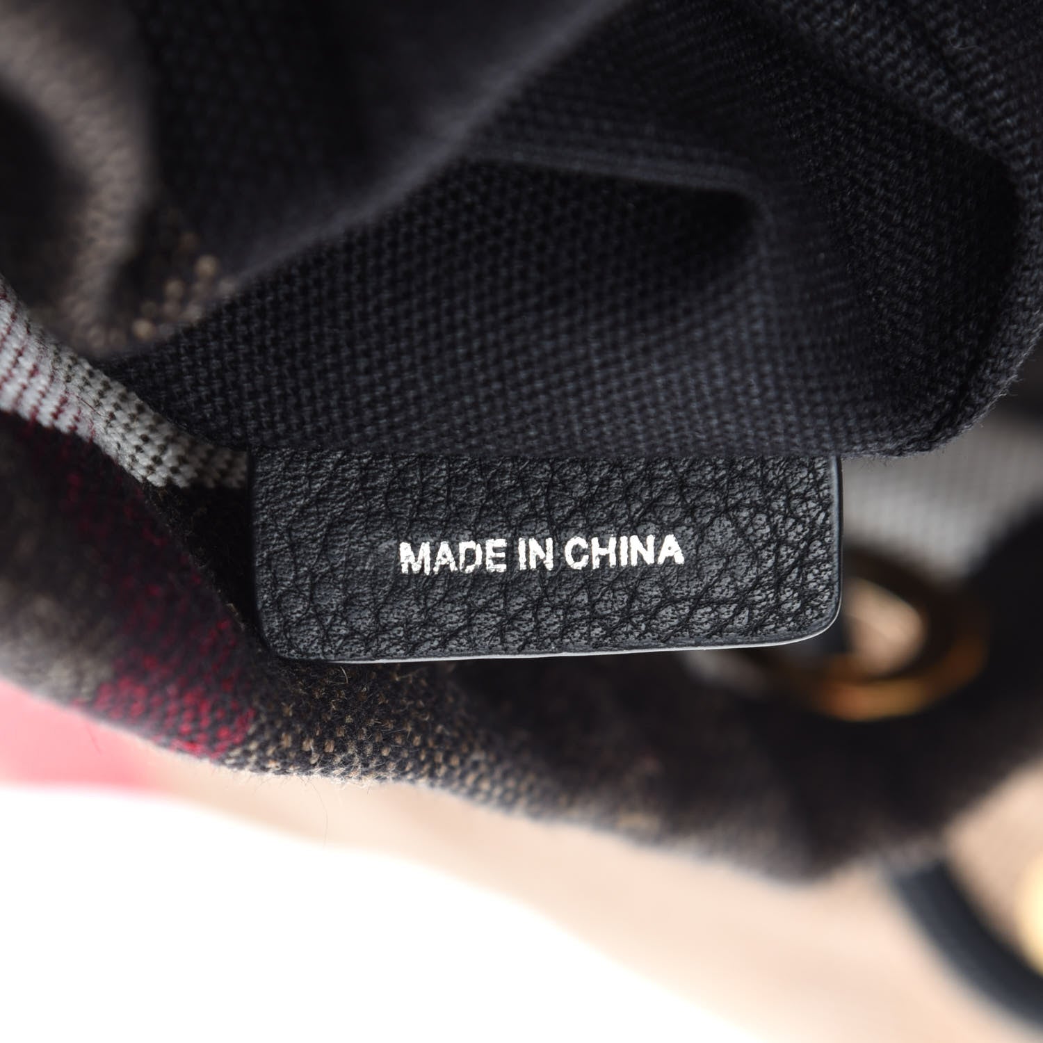 Burberry Canvas Mega Check Small Brookdale Backpack Black 9 of 11