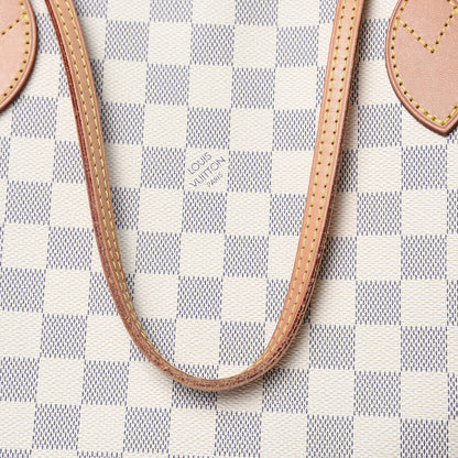 Louis Vuitton Damier Azur Neo Neverfull MM Rose Ballerine 12 of 16