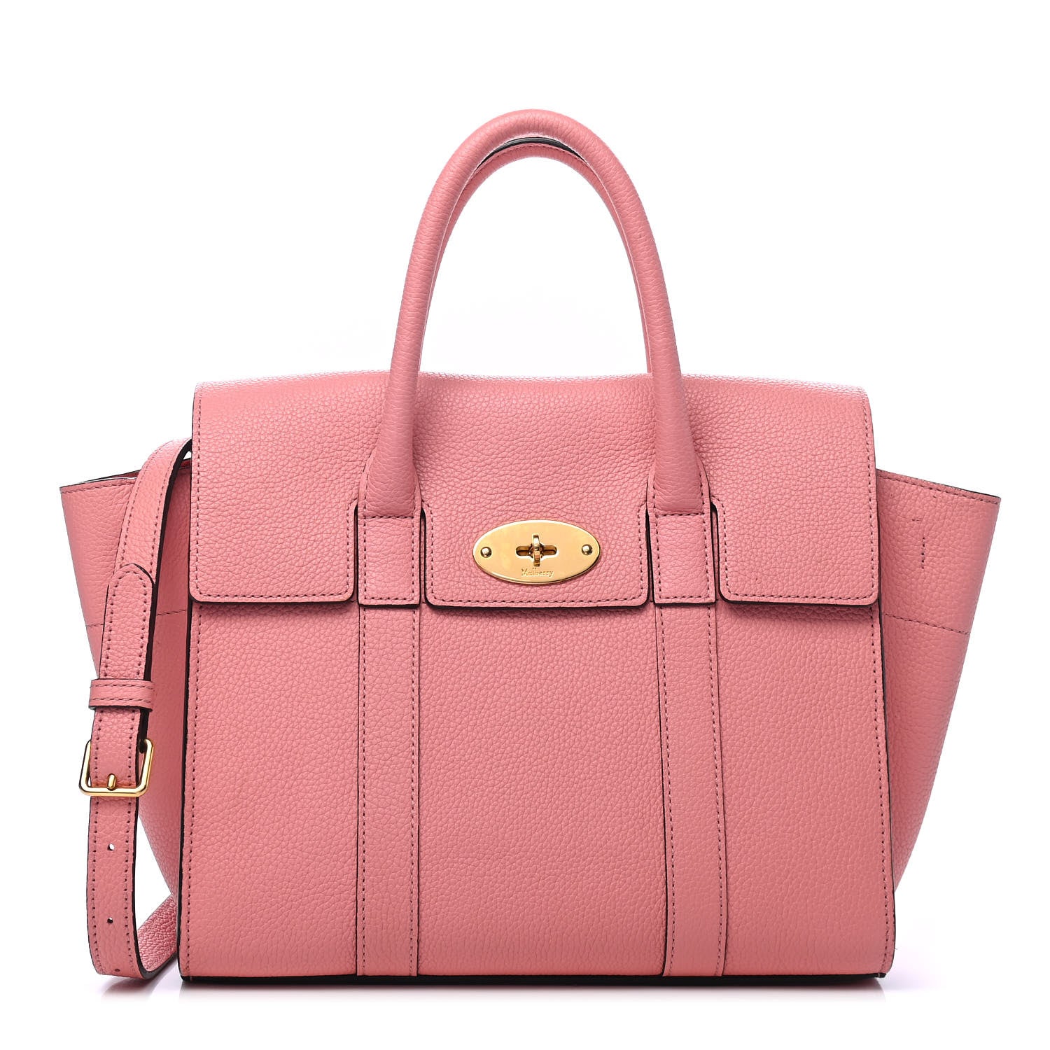 Mulberry Classic Grain Small New Bayswater Macaroon Pink 1 of 4