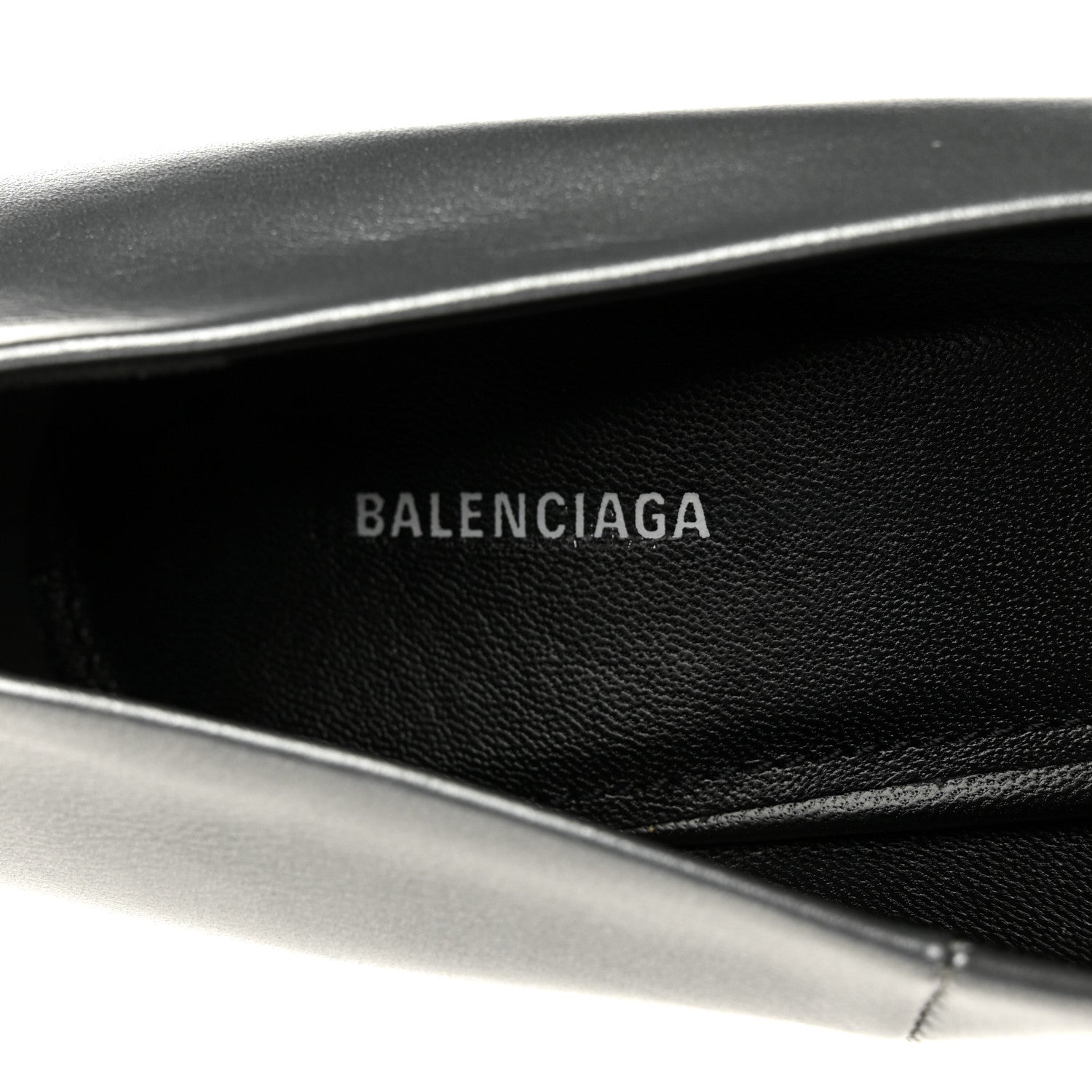 Balenciaga Metallic Nappa Square Knife 80mm Pumps 38.5 Silver 7 of 8