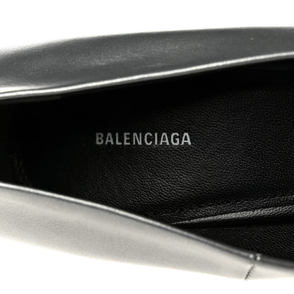 Balenciaga Metallic Nappa Square Knife 80mm Pumps 38.5 Silver 7 of 8