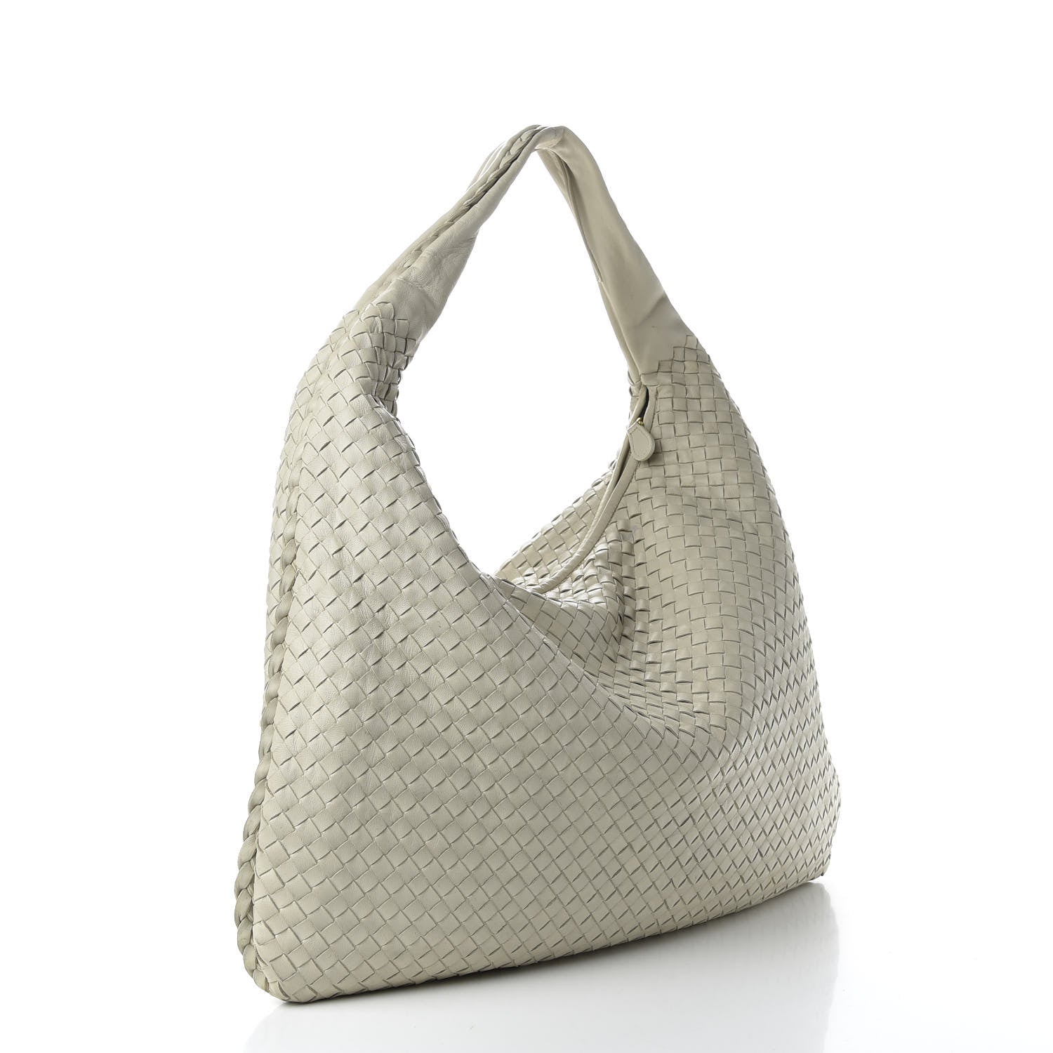 Bottega Veneta Nappa Intrecciato Maxi Veneta Hobo Cream 3 of 9