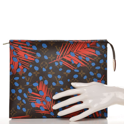 Louis Vuitton Monogram Jungle Dots Toiletry Pouch 26 Coquelicot Denim 2 of 8