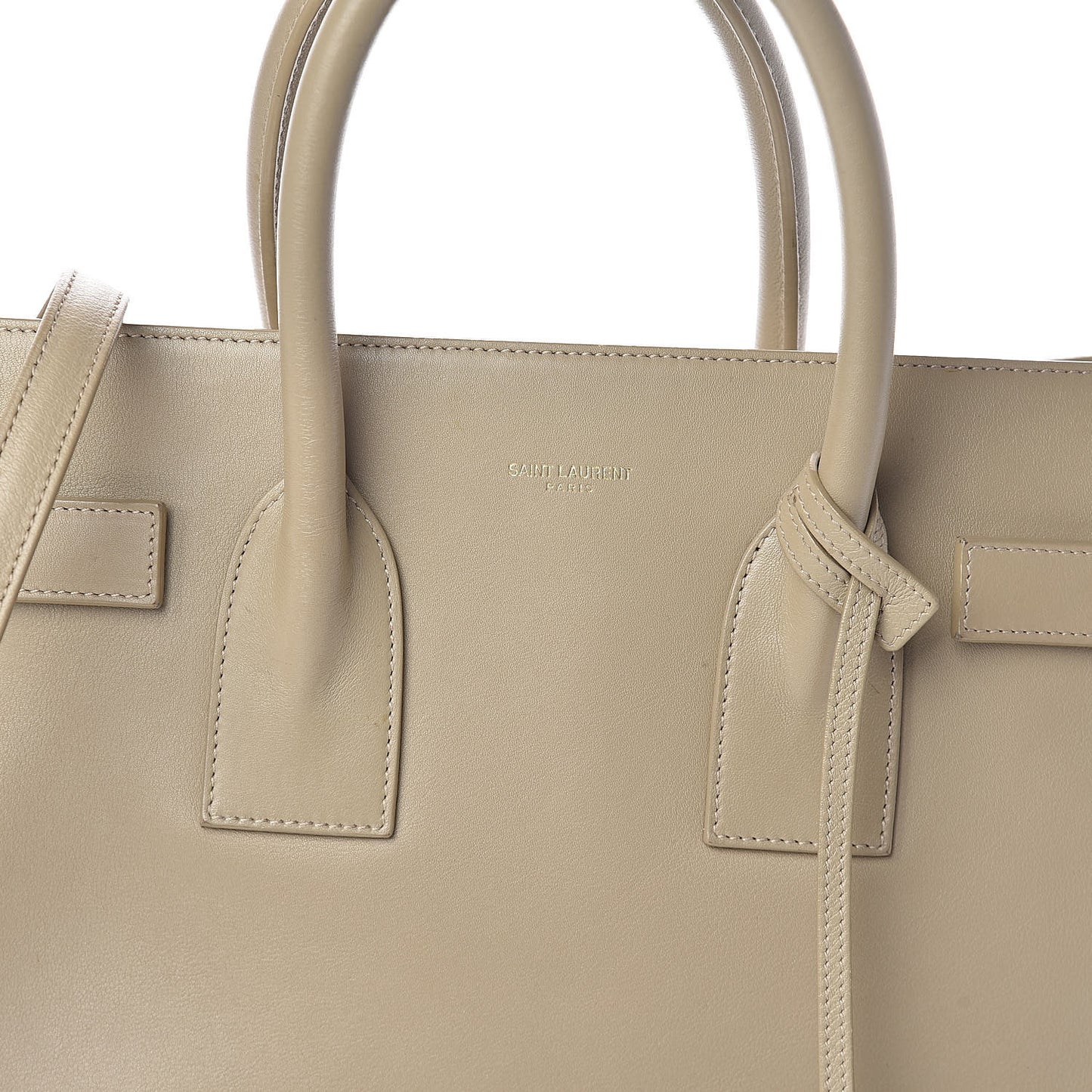 Grained Calfskin Small Sac De Jour Dark Beige