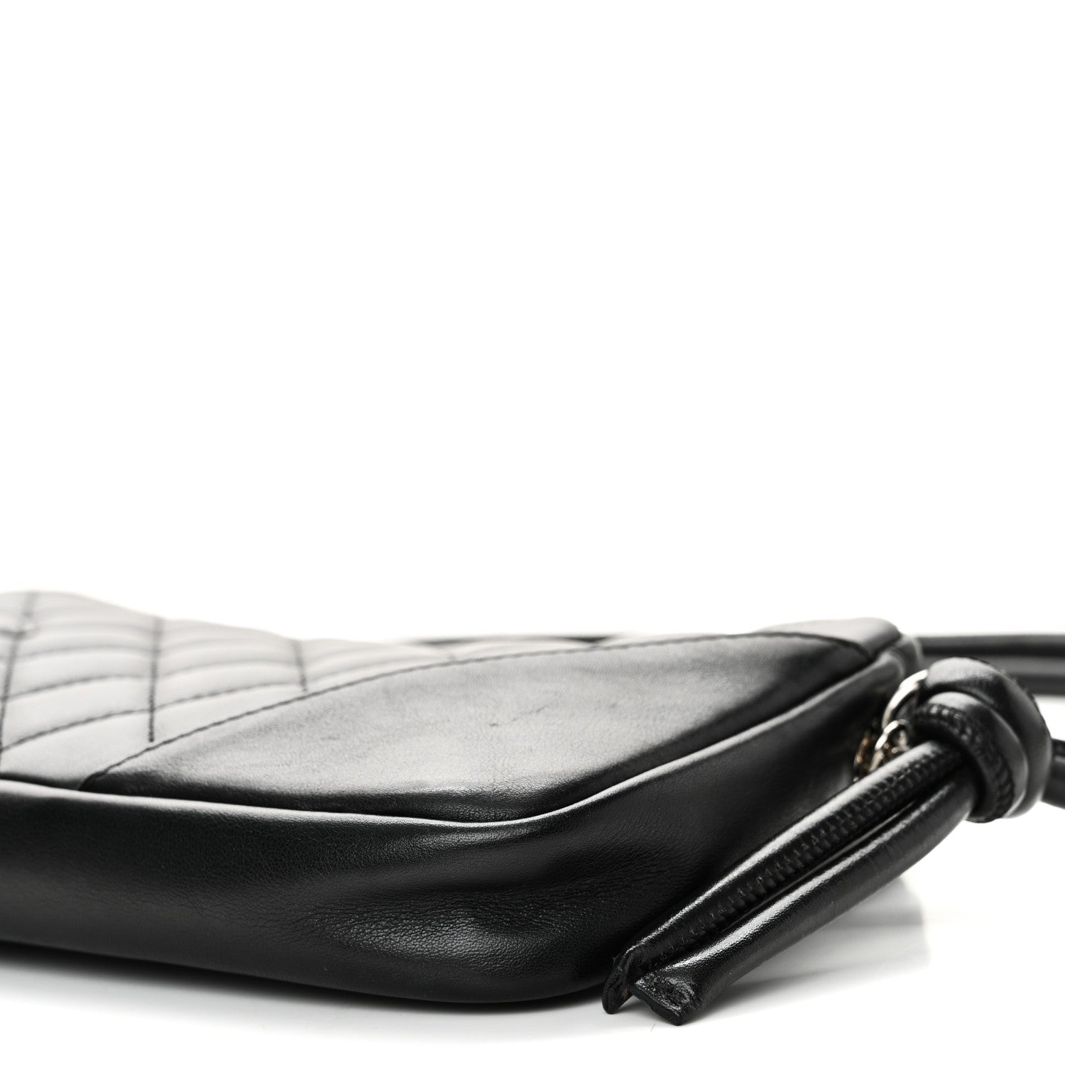 Chanel Calfskin Quilted Cambon Pochette Black 10 of 10