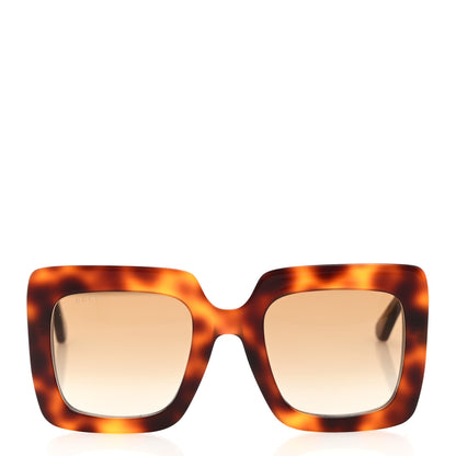 Gucci Acetate Oversize Sunglasses GG0328S Havana Brown 2 of 7
